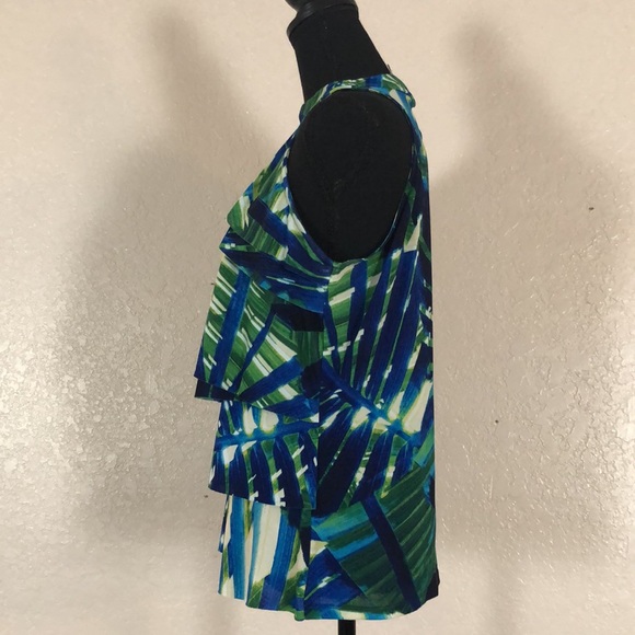 Worthington sleeveless layered blouse. SzL - Picture 4 of 7